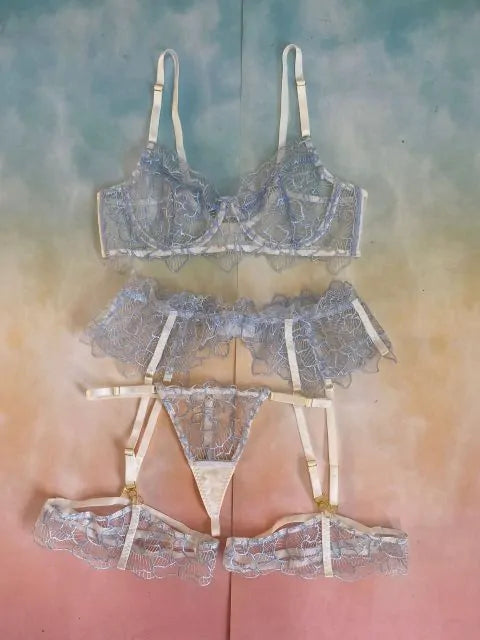 3 PIECE LACE LINGERIE SET