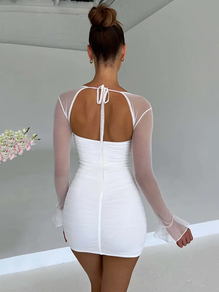 BACKLESS SEXY MINI DRESS